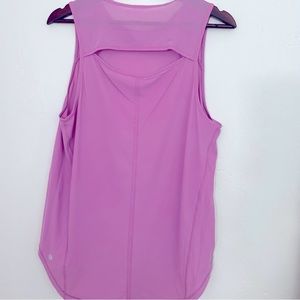 Lululemon Athletica Pink Sculpt Tank Classic Fit with vent in the back Size 10
